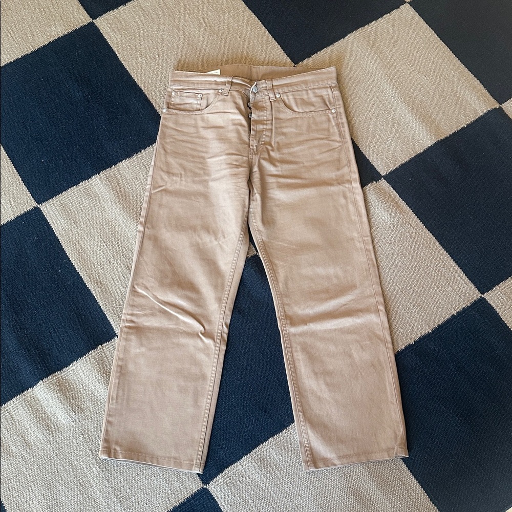 Dries Van Noten Waxes/Coated Straight-Leg Jeans